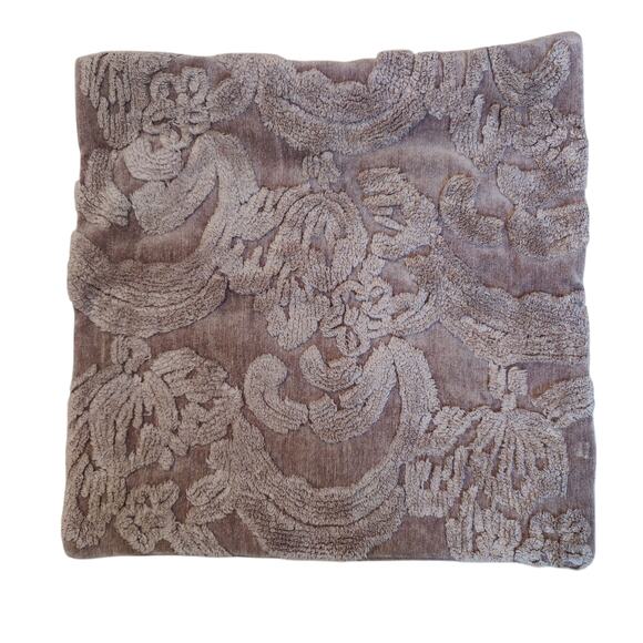 Set of 2 Pottery Barn 22in Natalia Jaquard Pillow Cover Thistle Purple Textured - Picture 1 of 6